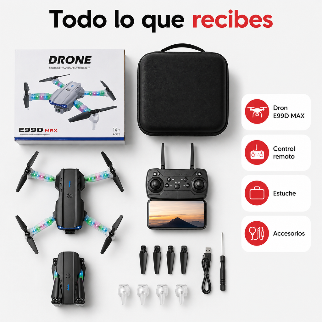 Drone E99D Max: Captura el Mundo desde las Alturas.